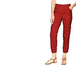 NWT Rafaella Pull On Lightweight Fitted Ripstop Ankle length Cargo Pant MSRP $59